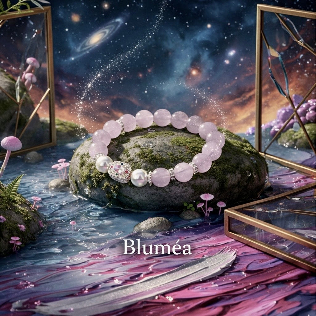 Bluméa Natural Amethyst & Pearl Bracelet