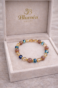 Bluméa Artisan Radiance – Strawberry Quartz Bracelet